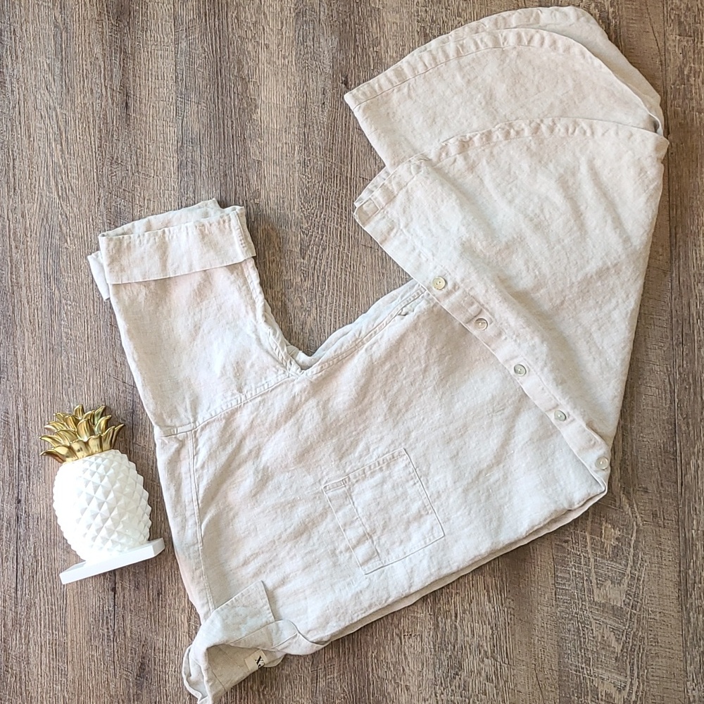 Flaex Designs Shirt Dress - Natural Flax